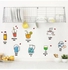 ملصقات جدارية ذاتية اللصق مصنوعة من بلاستيك بي في سي وقابلة للإزالة، للديكور المنزلي للمطبخ وغرفة الطعام وزينة للثلاجة، يمكنك لصقها بنفسك، بتصميم أكواب مملوءة بالمشروبات