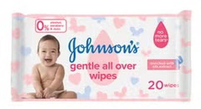 Johnson's Baby Wipes, Gentle All Over 20 Wipes