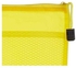 Fabric Document Case With Zipper - Yellow