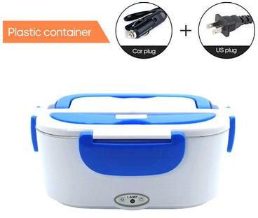 Multi Functional Electric Heating Lunch Box Blue 23.8x10.8x17cm