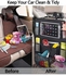 Car Seat Organizer, Backseat Organizer with Touchable Tablet Holder and 9 Storage Pockets, Kick Mats Back for Toys Water Bottle Books Pens