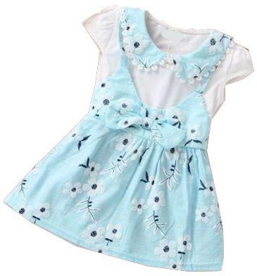 Multi Color Mixed Casual Dress For Girls