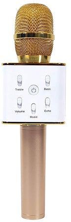 Q7 Bluetooth Karaoke Microphone With Speaker Q7 Gold/White