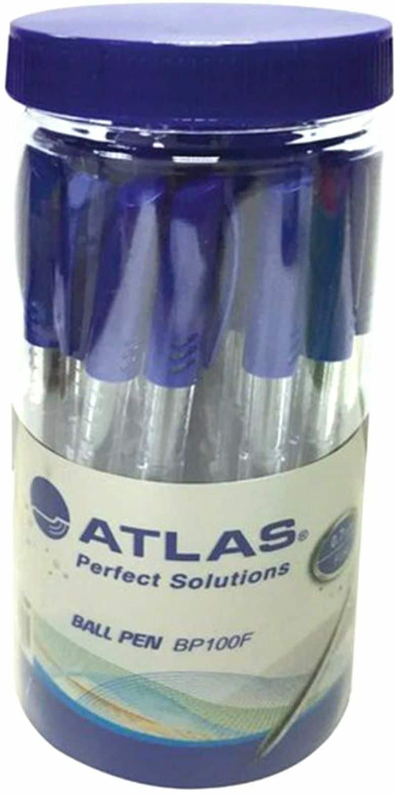 Atlas Ballpoint Pen Blue 1mm 30 PCS