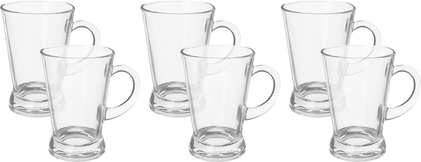 Get Blink Max Glass Mug Set, 6 Pieces, 165 ml - Clear with best offers | Raneen.com