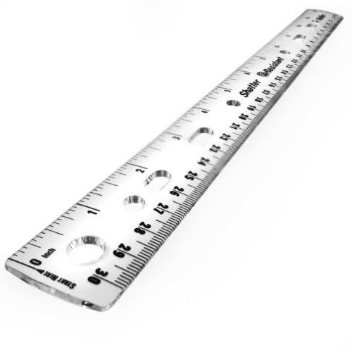Helix Ring Binder Ruler Clear