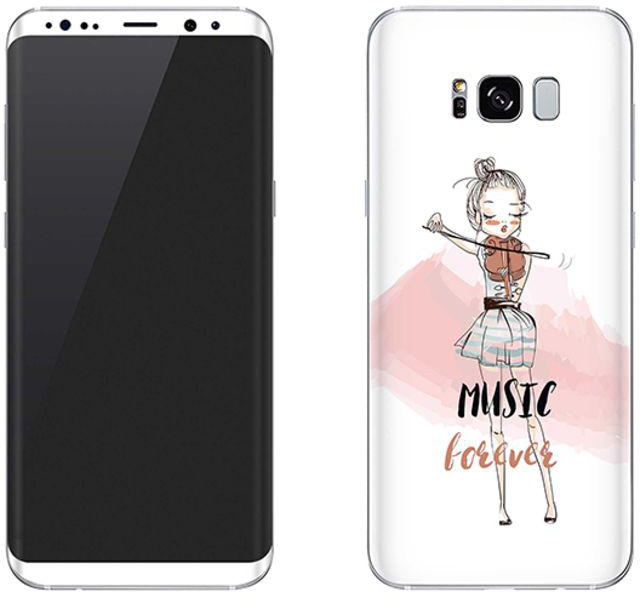 Vinyl Skin Decal For Samsung Galaxy S8 Plus Music Forever