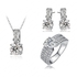 Bridal Jewelry Set Brand Jewelry Set Rings Size 7 W01