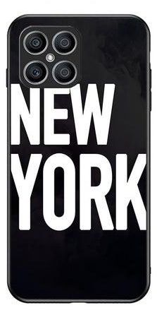 TPU Protection and Hybrid Rigid Clear Back Cover Case New York for Honor X8 / Honor X30i