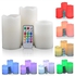 Romantic 3Pcs wireless remote control battery operated led flameless candles lights set let candles