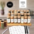 Dwyer 24-piece Spice Jar Set With Bamboo Lids.
