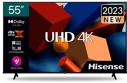 Hisense 55 Inches Smart 4K UHD TV + Free Wall Bracket- 55A6H