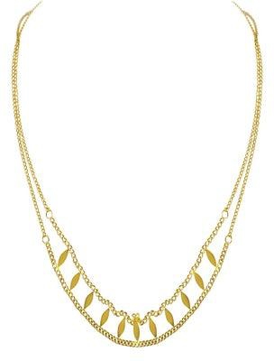 Alissa Double Chain Fashion Necklace Gold
