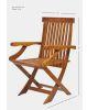 Teak Wood Foldable Chair