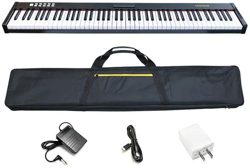 88 key portable touch sensitive key board midi piano for beginner professional portable digital controller keyboard