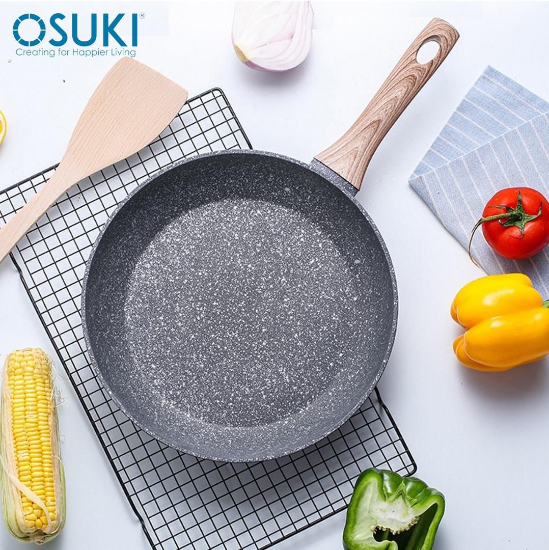 Osuki Classic Stone Fry Pan 28cm (FREE Spatula)