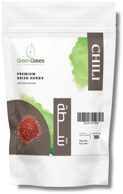 Green Oases Chili - Plastic Bag Natural Chili 100 Gram.