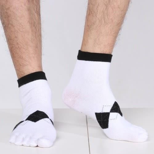 Five Toe Running Butterfly Style Socks - White