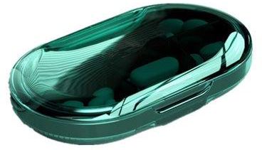 صندوق حبوب منع الحمل ، منظم المكملات الطبية اليومية ، صندوق حبوب الدواء الأسبوعي ، مادة ممتازة خالية من مادة BPA ، مع 6 مقصورات لحمل صندوق أقراص الفيتامينات (أخضر داكن)