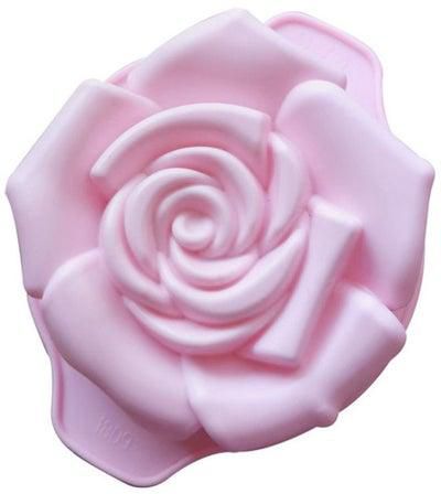 Rose Shaped Silicone Cake Mould Pink 16 x 12.5cm