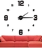 Big dial 4 DIY Acrylic stylish modern Wall Clock black