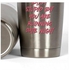 Joker And Harley Quinn Quote Design Tumbler With Lid Silver/Pink/Clear 15 ounce
