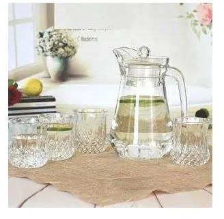Generic 7Pcs Quality Water Set 6 Glasses With 1 JugClassic water shape is crafted with fire-polished rim. Machine-made using the latest technology to resemble the quality of hand-b
