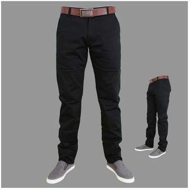 Fashion Soft Khaki Trouser Stretch Slim Fit Casual-black