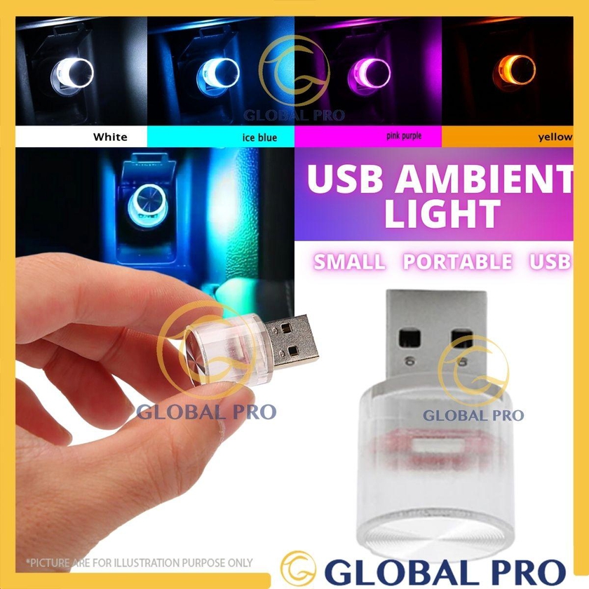 Mini USB LED Ambient Light Decorative Atmosphere Lamps for Interior Environment Car