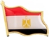 2 suit pins in the shape of the Egyptian flag, 2 pieces of the Egyptian flag pin, suitable for meetings and conferences.