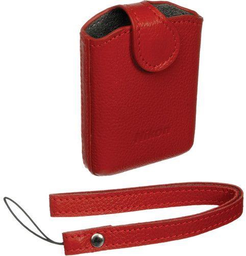 Nikon CS-CP4-1 Leather Case for the Coolpix S01 Digital Camera (Red)