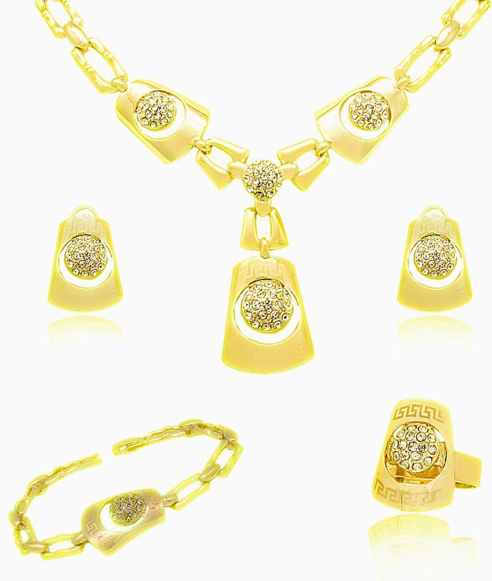 Mysmar 18k Yellow Gold Plated Jewelry Set [GY010]