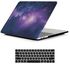 Rubberized Hard Shell and Keyboard Skin Cover for Apple MacBook Pro 15in with Touch Bar Sky (Purple)
