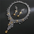 Classic Fine Jewelry Design Zircon Necklace Set (Citrine Yellow)