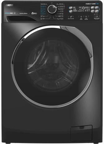 Zanussi Steammax Washing Machine, 8 Kg, Black - ZWF8221BL7