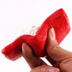 Simulated Food Fish Sushi Design Squishy Toy - Red