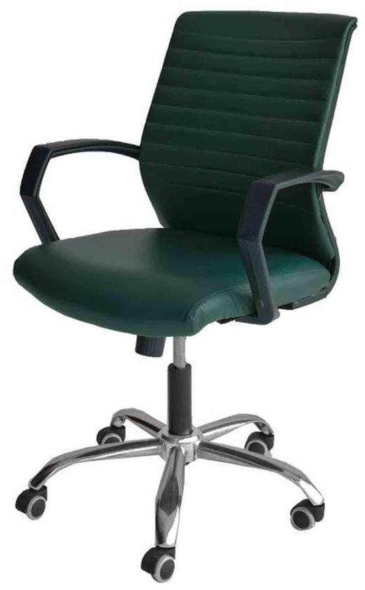 Get Modern Faux Leather Office Chair, 80×45×50 Cm - Olive with best offers | Raneen.com