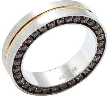 خاتم زركونيا المكعب من الفضة الإسترلينية عيار 925