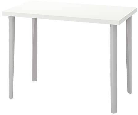 LINNMON / TORSKLINT Table, white, light grey