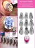 10-Pieces Cake Decoration Nozzles Set Silver/White/Pink 45 x 43millimeter