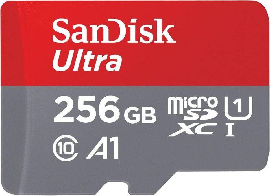 Sandisk Micro Ultra 256 GB Class 10 SDHC UHS-I Memory Card Up to 120 MB/S