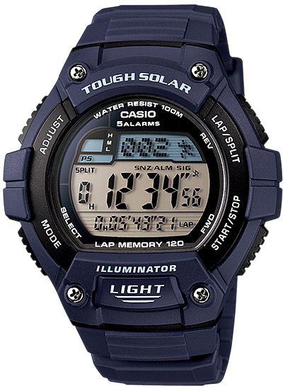 Casio Tough Solar Men's Digital Dial Blue Resin Band Watch [W-S220-2AV]