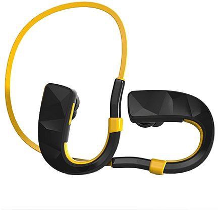 Tcetoctre Headset# Bluetooth Wireless In-Ear Stereo Headphones Waterproof Sports Headphones YE-Yellow