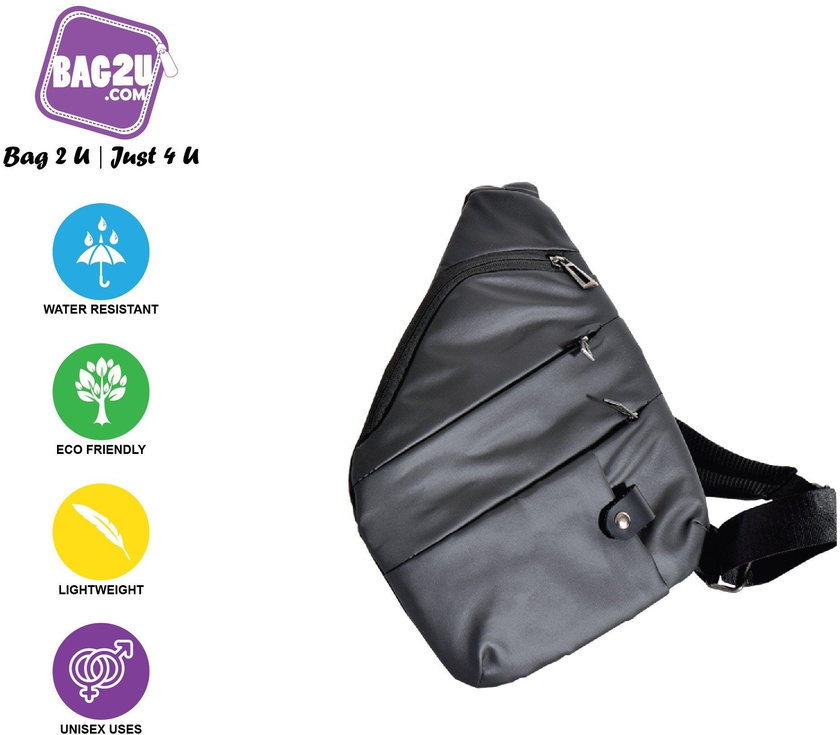 Bag2u-dot-com-sdn-bhd Body Bag/Pouch - SB 449 (Black)