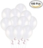 Balloons 11 Inch Latex - 100 Pcs - White