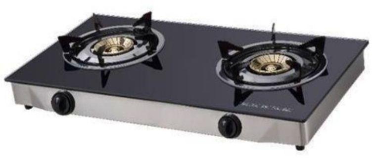 Table Top Gas Cooker With Glass Top - 2 Burner