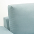 VIMLE 3-seat sofa with chaise longue - with wide armrests/Saxemara light blue