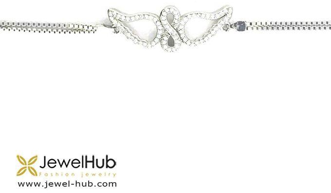 JewelHub Infinity Wings Bracelet