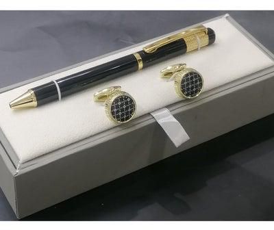 A first-class pen and cufflink set for men