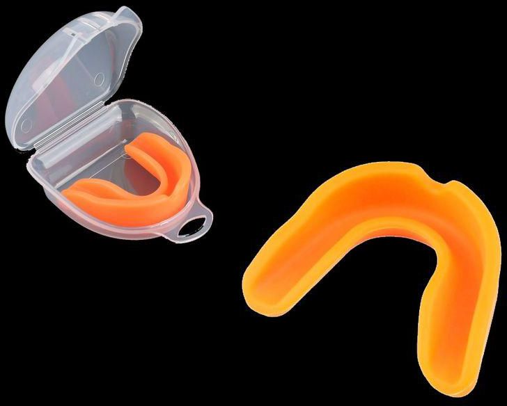 Silicone Mouth Guard With Box For Various Sports - Orange